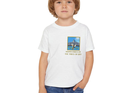 Camiseta de algodón pesado para niños pequeños